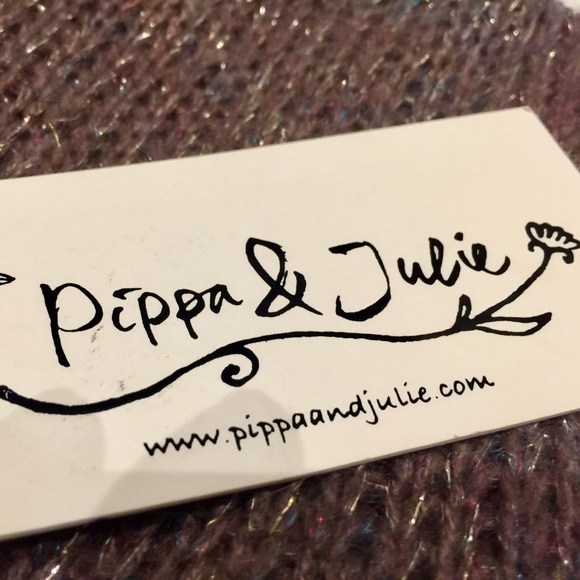 Pippa & Julie Zip Front Purple/Gold Cardigan 18 mo - Picture 6 of 7